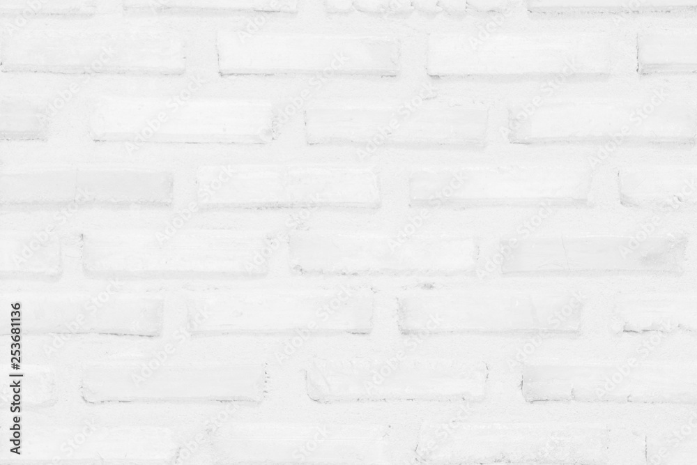 Fototapeta premium Wall white brick wall texture background.
