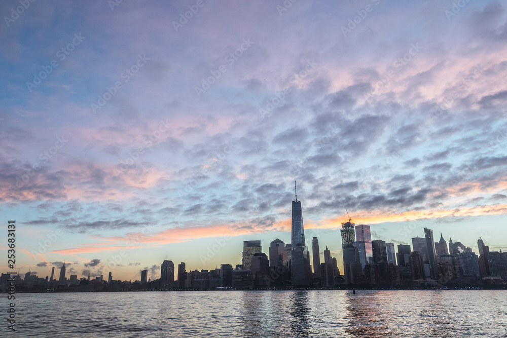 New York City Skyline At Dawn