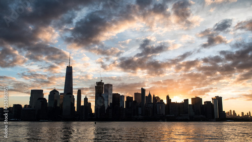 New York City Skyline at Sunset