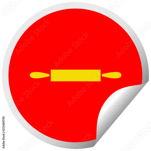 circular peeling sticker cartoon rolling pin