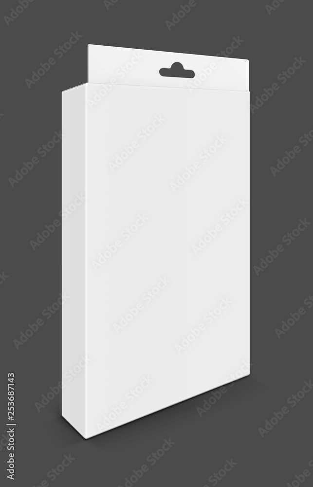 white paper cardboard cosmetic box isolated on gray background white paper cardboard cosmetic box isolated on gray background
