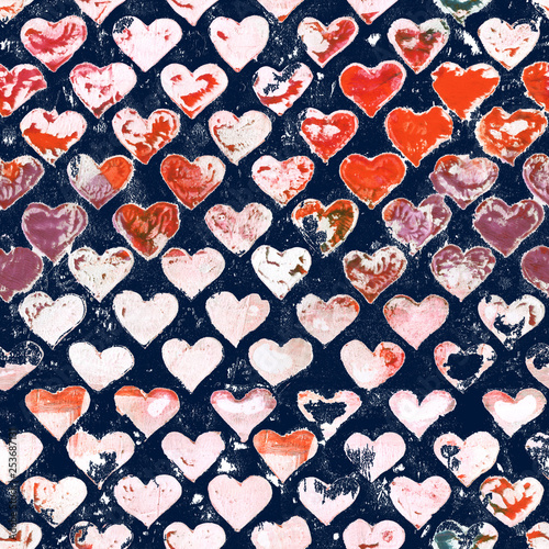 Seamless heart texture patt...