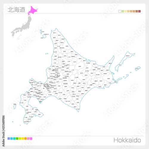 北海道の地図 市町村 区分け Stock Vector Adobe Stock 北海道の地図 市町村 区分け Stock Vector Adobe Stock