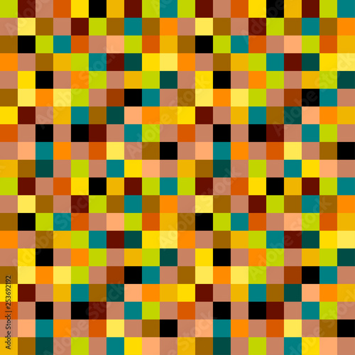 Retro Seamless pattern for creation  effect of  pixilation in colorful colors.  For background  or  for wallpaper or for Decoration package or  different things 