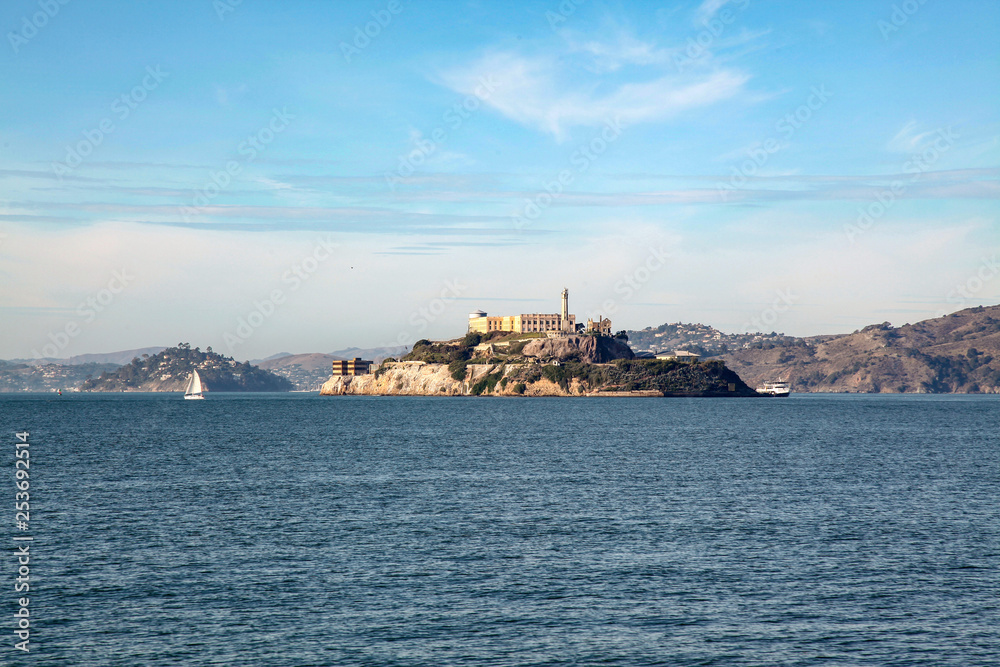 The alcatraz island in sanfrancisco,California,USA.