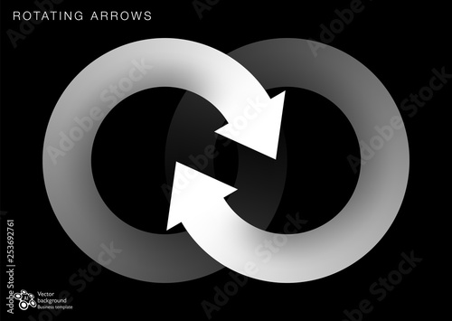 Rotating image, Circulation, Arrow Symbol, Design Element,