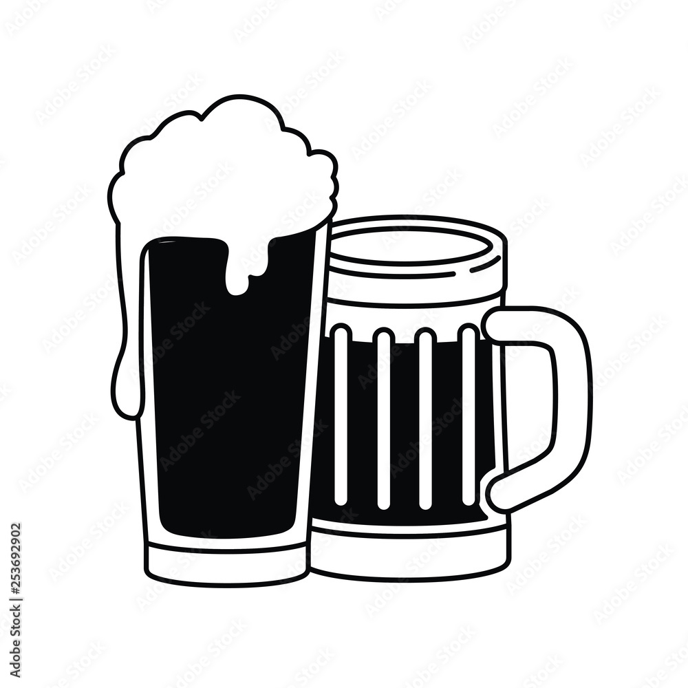 beer with foam isolated icon beer with foam isolated icon