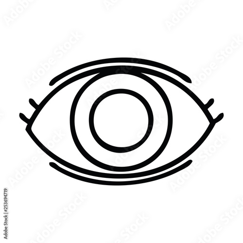line drawing cartoon eye