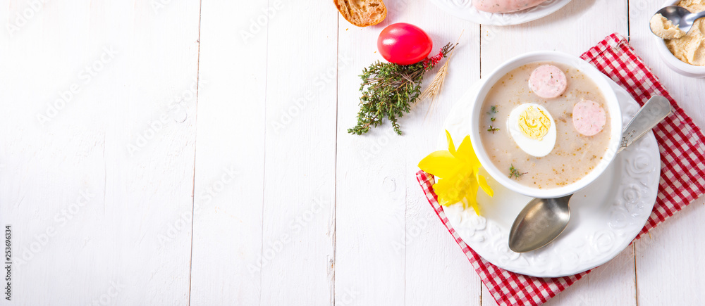 Zurek delicious easter soup after polish style Zurek delicious easter soup after polish style