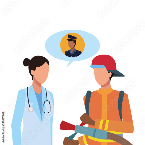 Jobs and professions workers