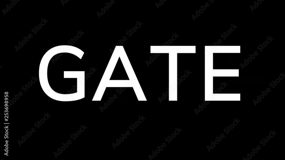 From the Glitch effect arises text GATE. Then the TV turns off. Alpha channel Premultiplied - Matted with color black From the Glitch effect arises text GATE. Then the TV turns off. Alpha channel Premultiplied - Matted with color black