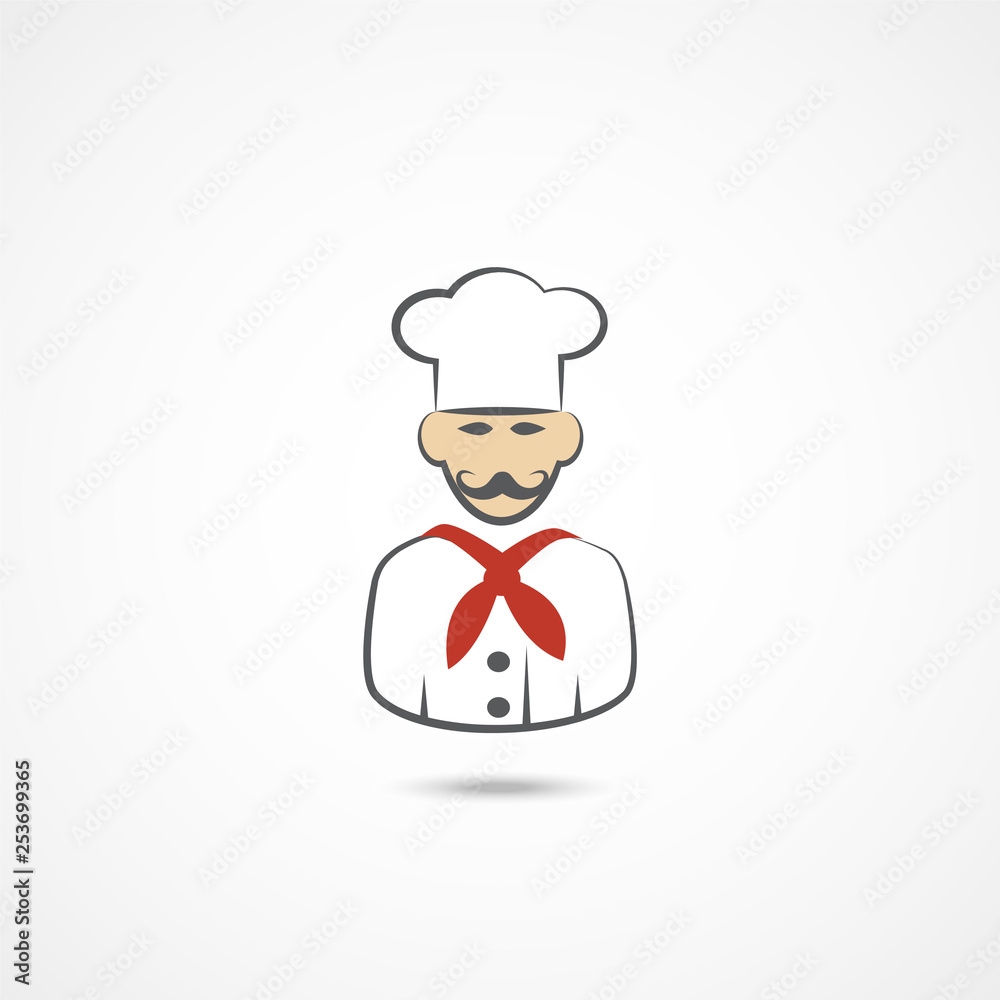 Chef flat icon Chef flat icon