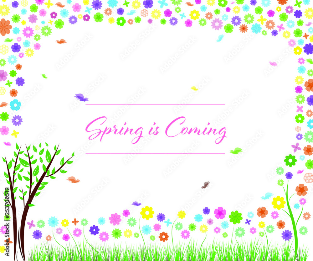 Obraz colorful spring background