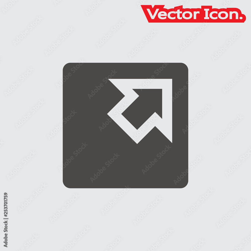 External Link icon isolated sign symbol and flat style for app, web and digital design. Vector illustration. External Link icon isolated sign symbol and flat style for app, web and digital design. Vector illustration.