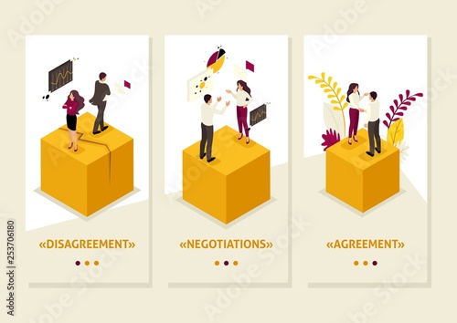 Isometric Business Partner Disagreements