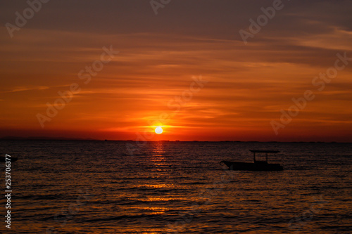sunset at the sea © sumetha