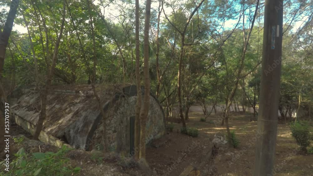 Old Military Bunker in the Forest, Philippines Old Military Bunker in the Forest, Philippines