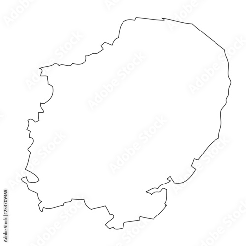East of England - map region of England