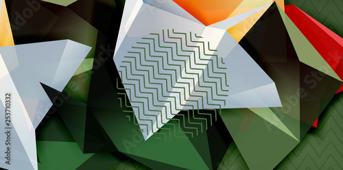 Triangular low poly background design