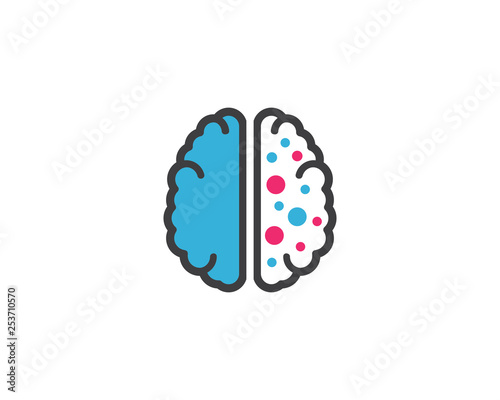 Brain Logo Template vector icon illustration design