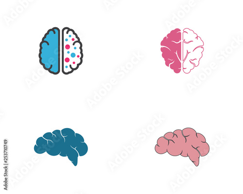 Brain Logo Template vector icon illustration design