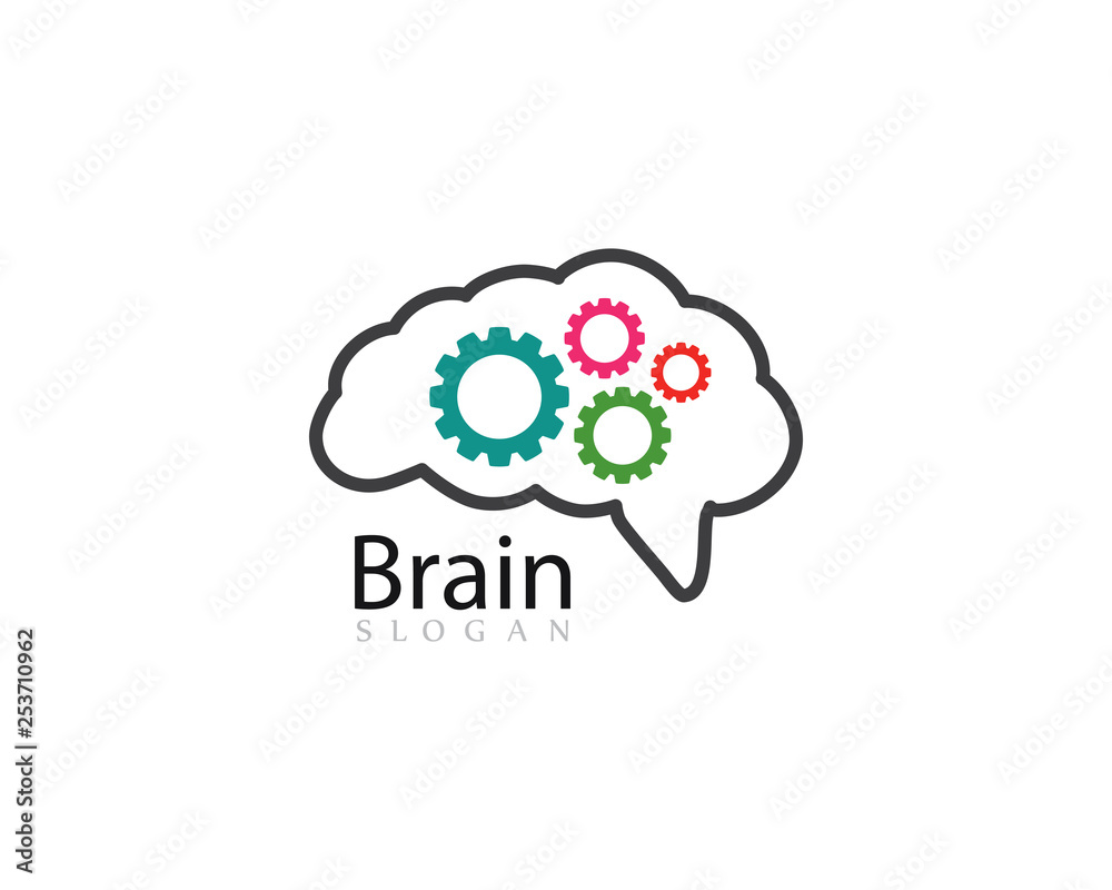 Brain Logo Template vector icon illustration design Brain Logo Template vector icon illustration design