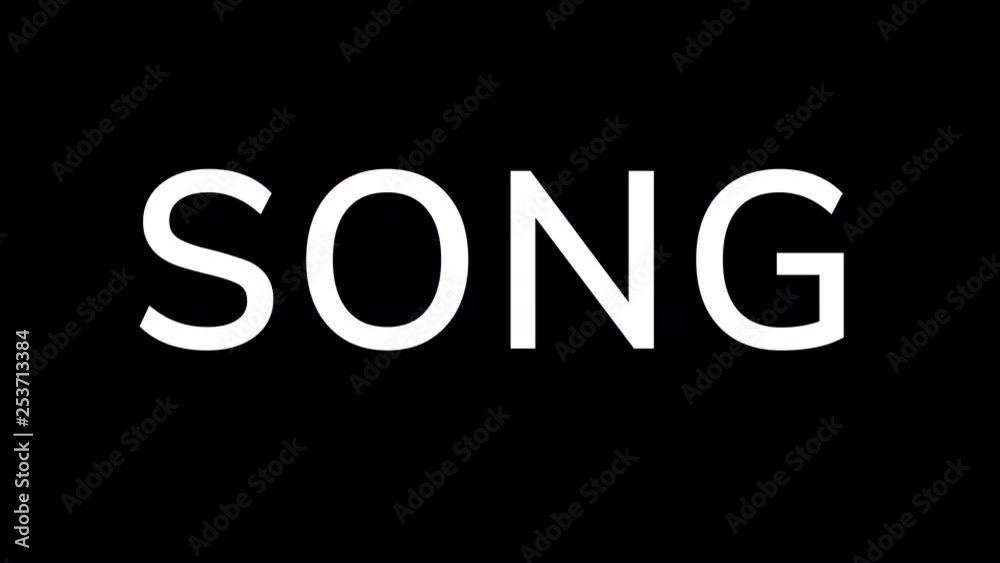 From the Glitch effect arises text SONG. Then the TV turns off. Alpha channel Premultiplied - Matted with color black From the Glitch effect arises text SONG. Then the TV turns off. Alpha channel Premultiplied - Matted with color black