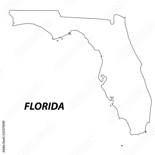 Florida - map state of USA