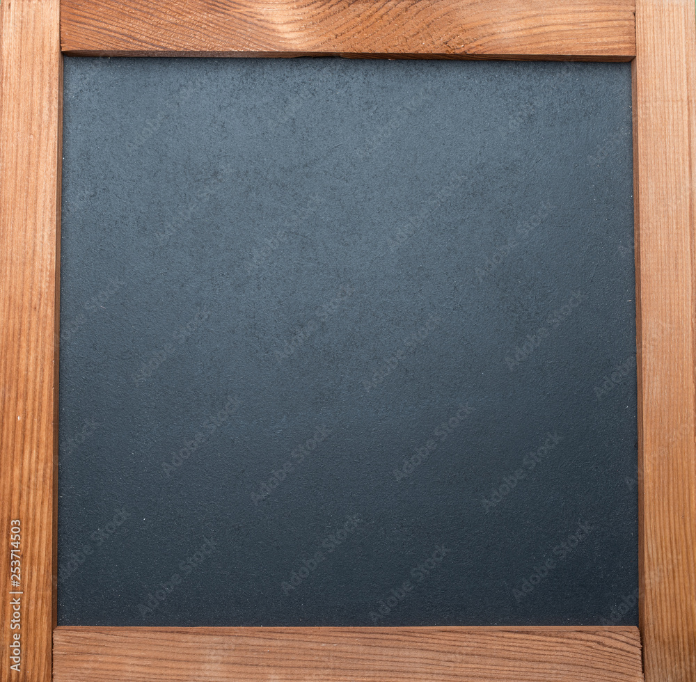 Blackboard with wooden frame. Close-up. Blackboard with wooden frame. Close-up.