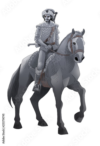Warrior on horse © murat