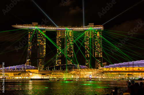View of the Spectra Light and Water show