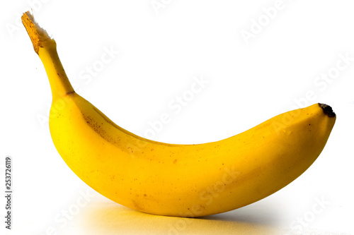 Tableau sur toile Banana isolated on white