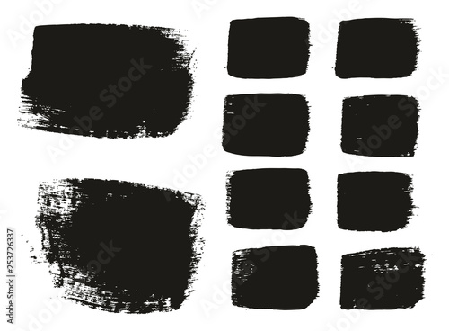 Paint Brush Medium Background & Lines High Detail Abstract Vector Background Mix Set 137