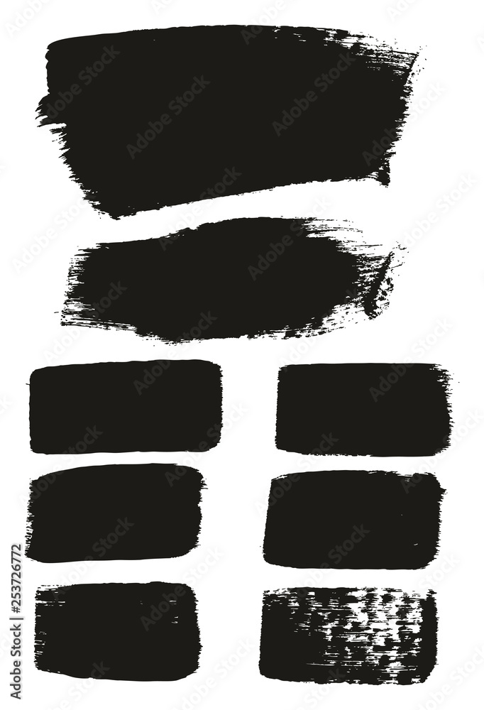 Paint Brush Medium Background & Lines High Detail Abstract Vector Background Mix Set 98