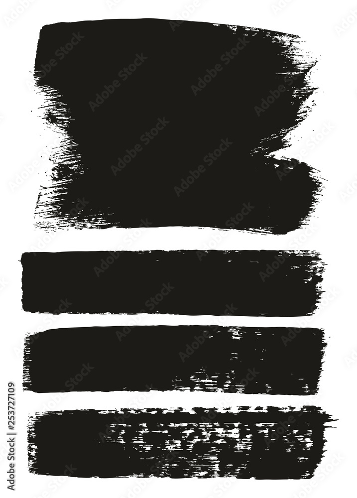 Paint Brush Medium Background & Lines High Detail Abstract Vector Background Mix Set 60