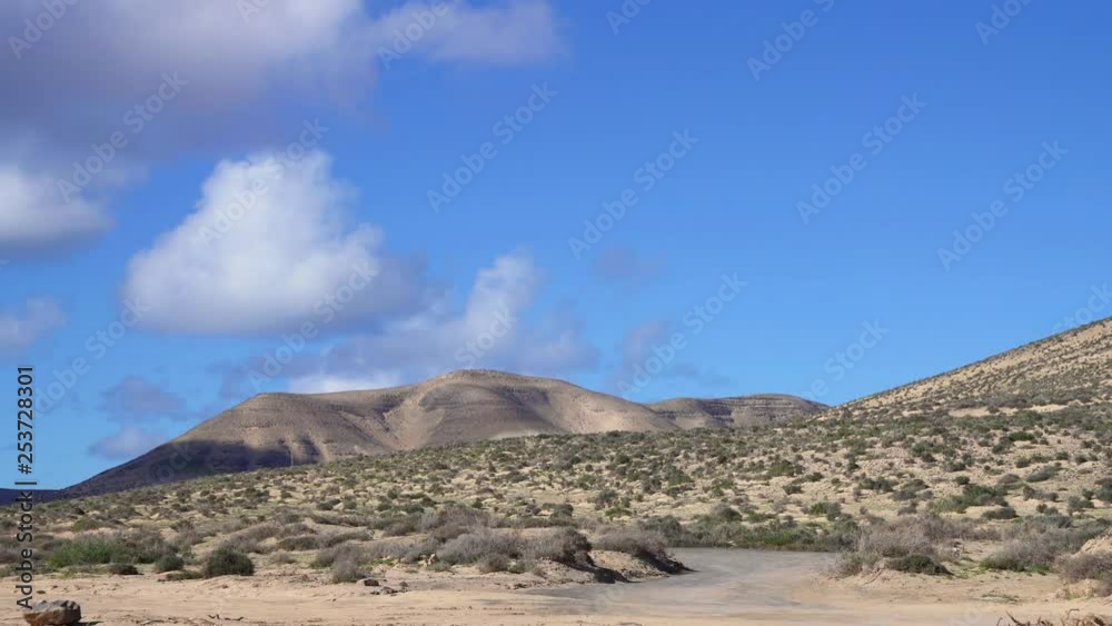 Dry Landscape of Fuerteventura, Spain