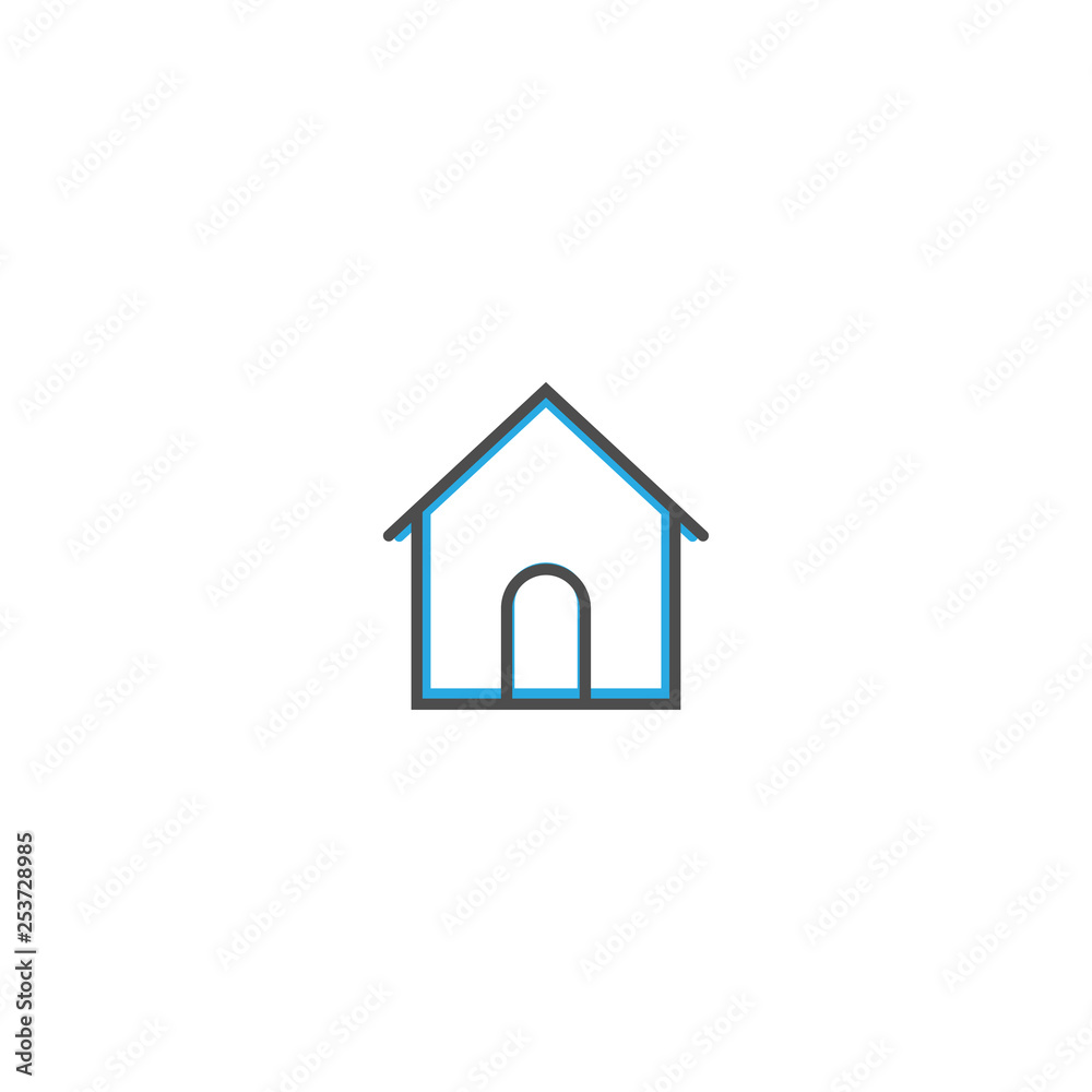Home icon design. Essential icon vector illustration Home icon design. Essential icon vector illustration