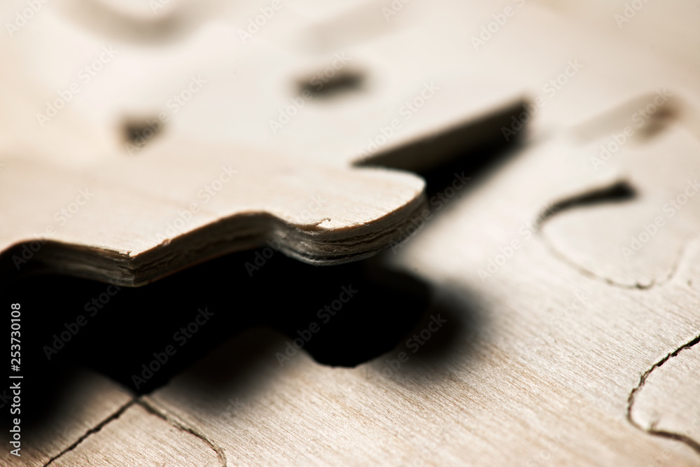 Puzzle close up