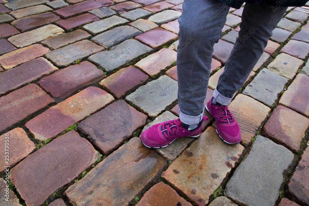 Paving of the old town, pavement, texture. Paving of the old town, pavement, texture.