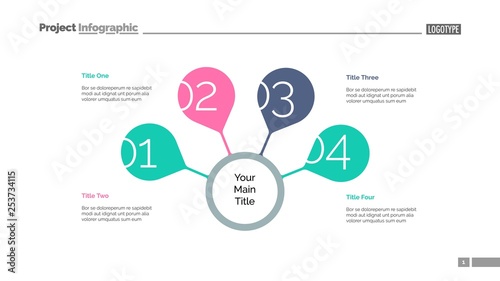 Four Steps For Success Slide Template