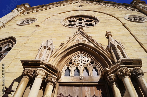 Detail of the Temple of the Dutch and Germanic congregation  Livorno  Tuscany  Italy