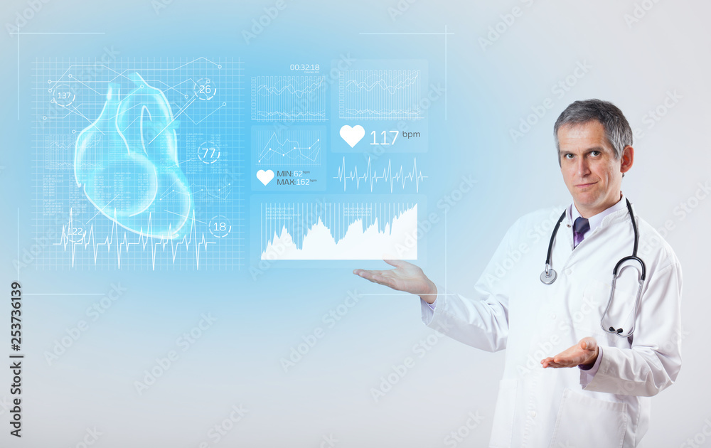 Experienced cardiologist presenting the test results
Experienced cardiologist presenting the test results