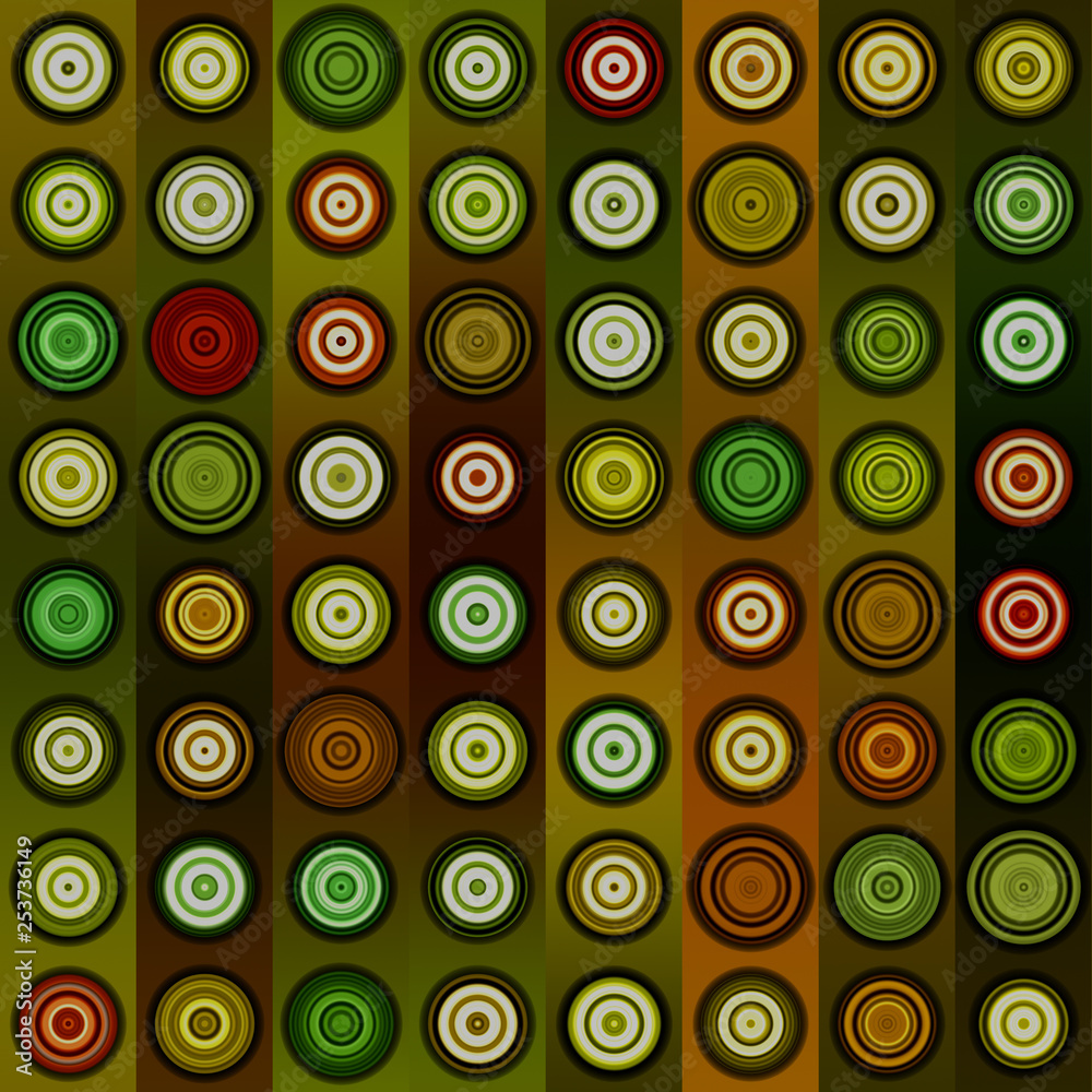 Abstract seamless background consisting of circles illustration