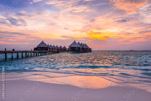 Island for relaxation in the Indian Ocean. Maldives