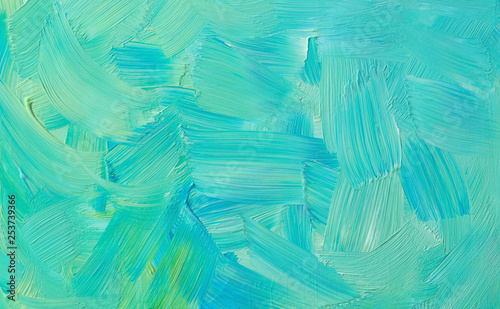 green and blue brush strokes