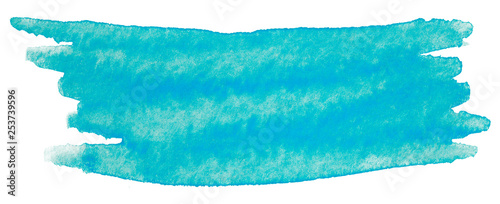 blue watercolor stain drawn by hand. high resolution real texture