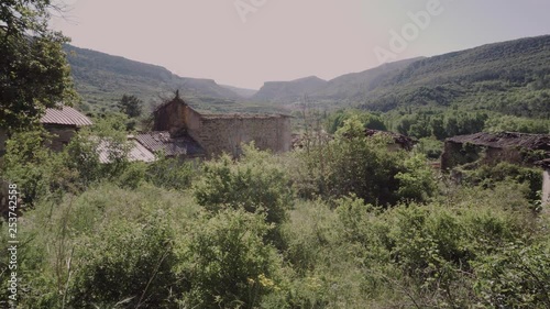 Wallpaper Mural Landscape of a valley in Spain with houses in ruins Torontodigital.ca