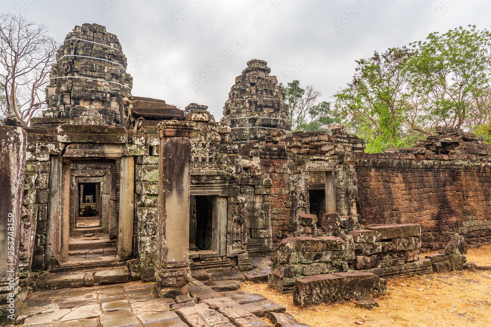 Seconfd enclosure wall of Banteay Kdey temple, Cambodia