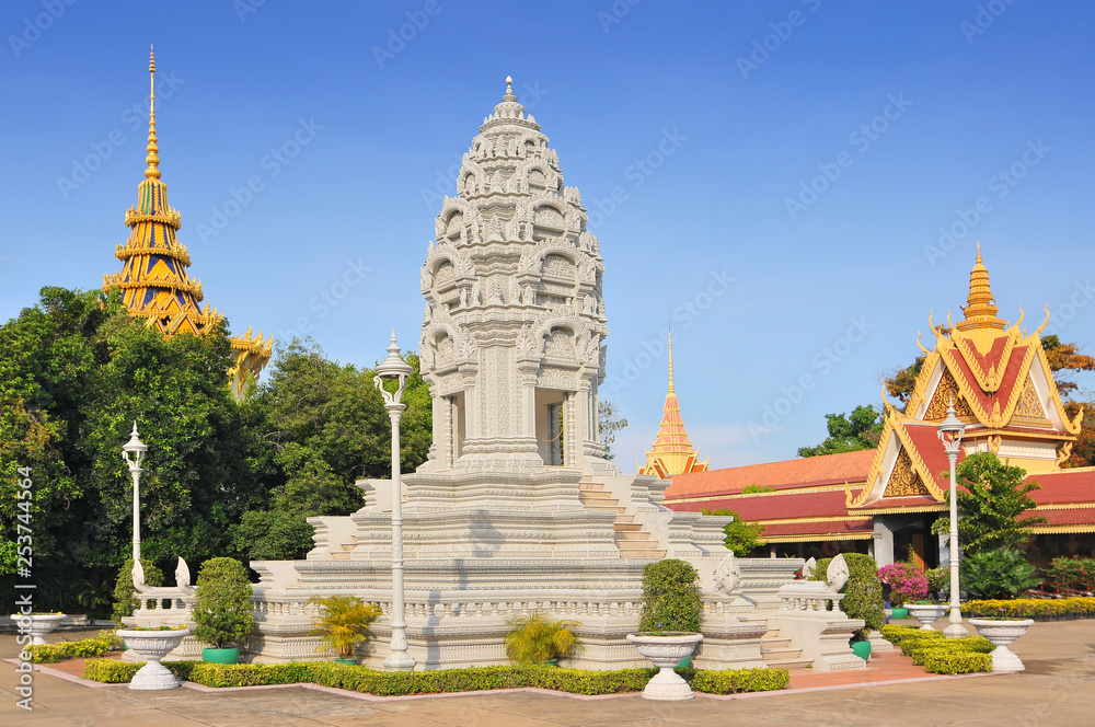 Cambodia, Phnom Penh, The Royal Palace in Phnom Penh.