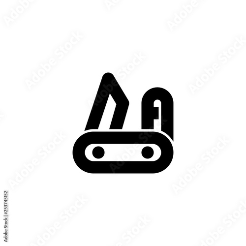 Pocketknife icon. Camping sign